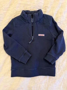 Vineyard Vines Kids Navy Half-Zip Sweatshirt